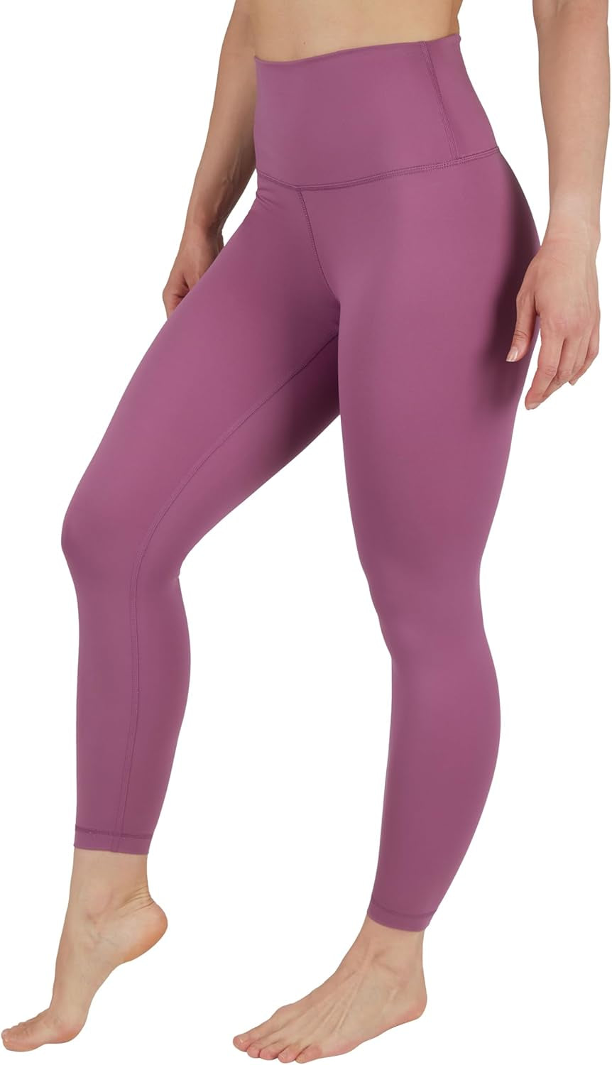 Womens High Waisted Yoga Legging Elastic Free Squat Proof Ankle Length Lux Workout Pant